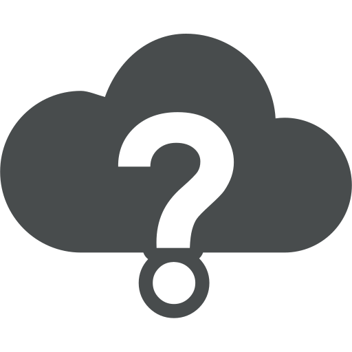 Cloud, cloud computing, help, mark, question, support icon